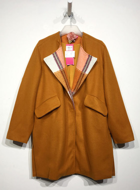 UGC系列 D96014 时尚毛呢外套品牌女装折扣切