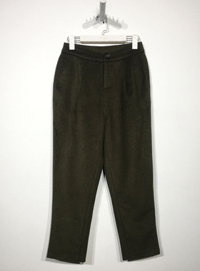 J系列 D97080 时尚毛呢长裤品牌女装折扣