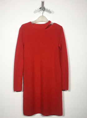 欧系列 D86277 时尚针织连衣裙品牌女装折扣