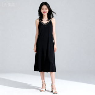 欧旗下FP系列 D84423 时尚吊带连衣裙品牌女装折扣切
