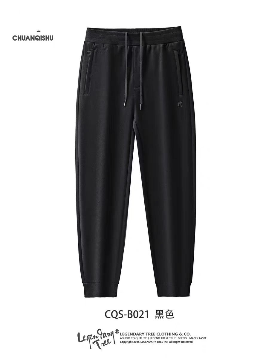 传奇树B021运动男裤松收口81%棉质针织卫裤运动裤专柜正品秋季
