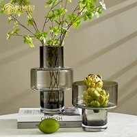 Vase Glass Light Luxury Plasma Vishing Bell Минималистский северный черный бамбуко