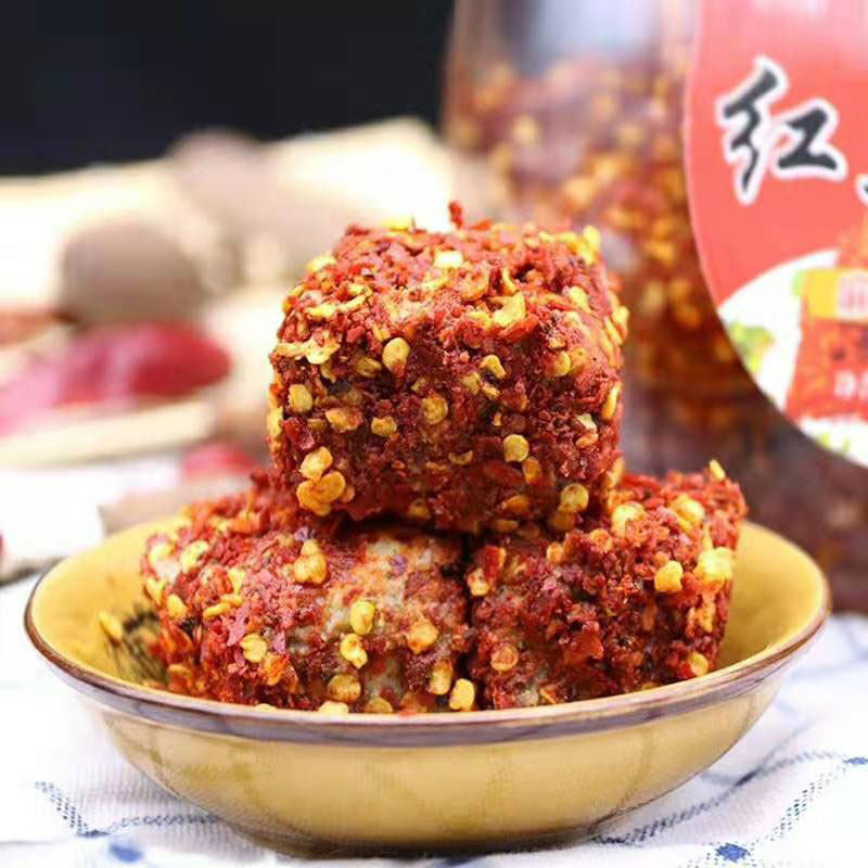 豆腐乳四川特产麻辣农家自制无油