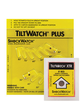 现货原装进口Tiltwatch Plus多角度防倾斜标签防震动标贴防冲击