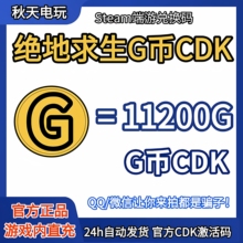 PUBG绝地求生 11200G币充值CDK兑换码端游吃鸡gb金币点卷余额皮肤