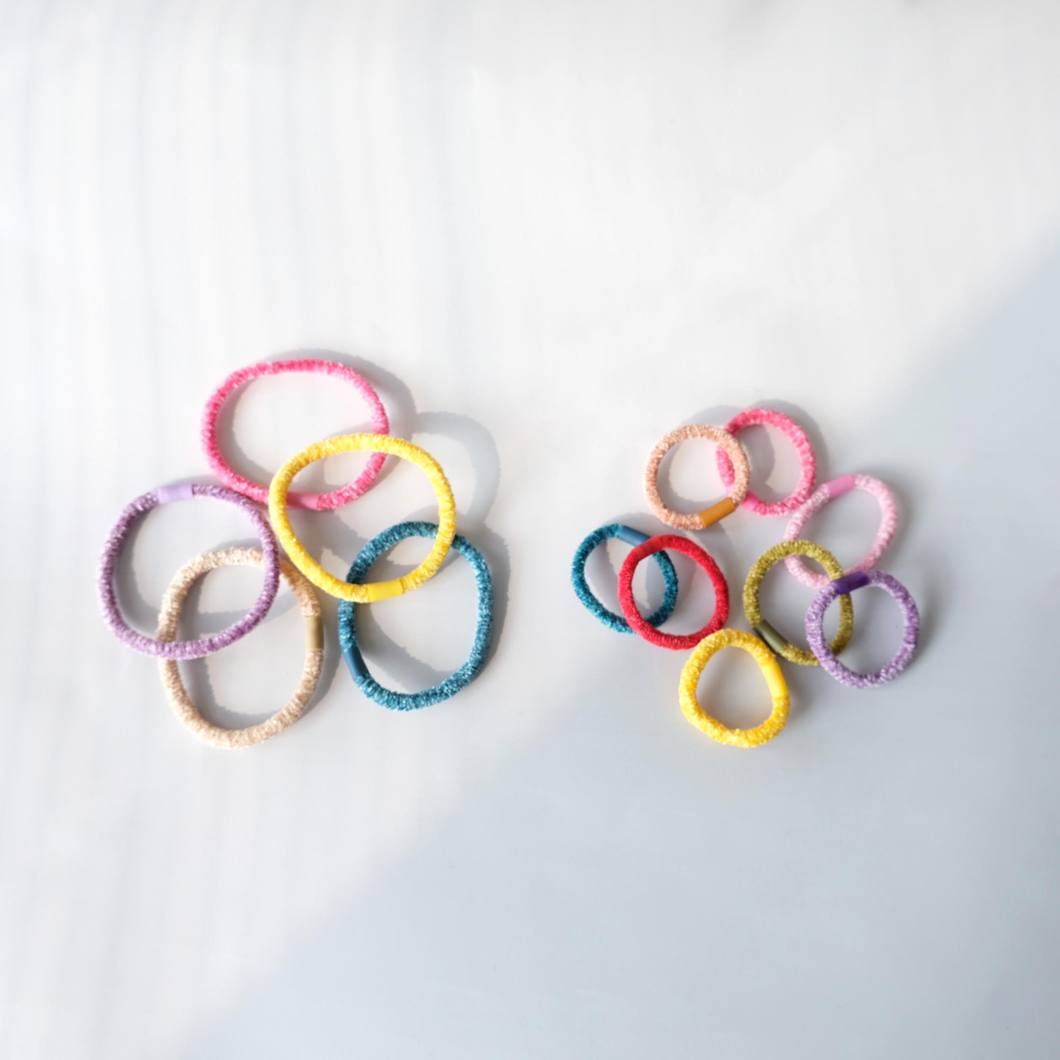 韩国彩色耐用雪尼尔发圈