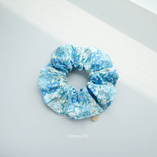 英国Liberty发圈进口纯棉法式 小碎花手工发饰 Blossom海之花 Sea