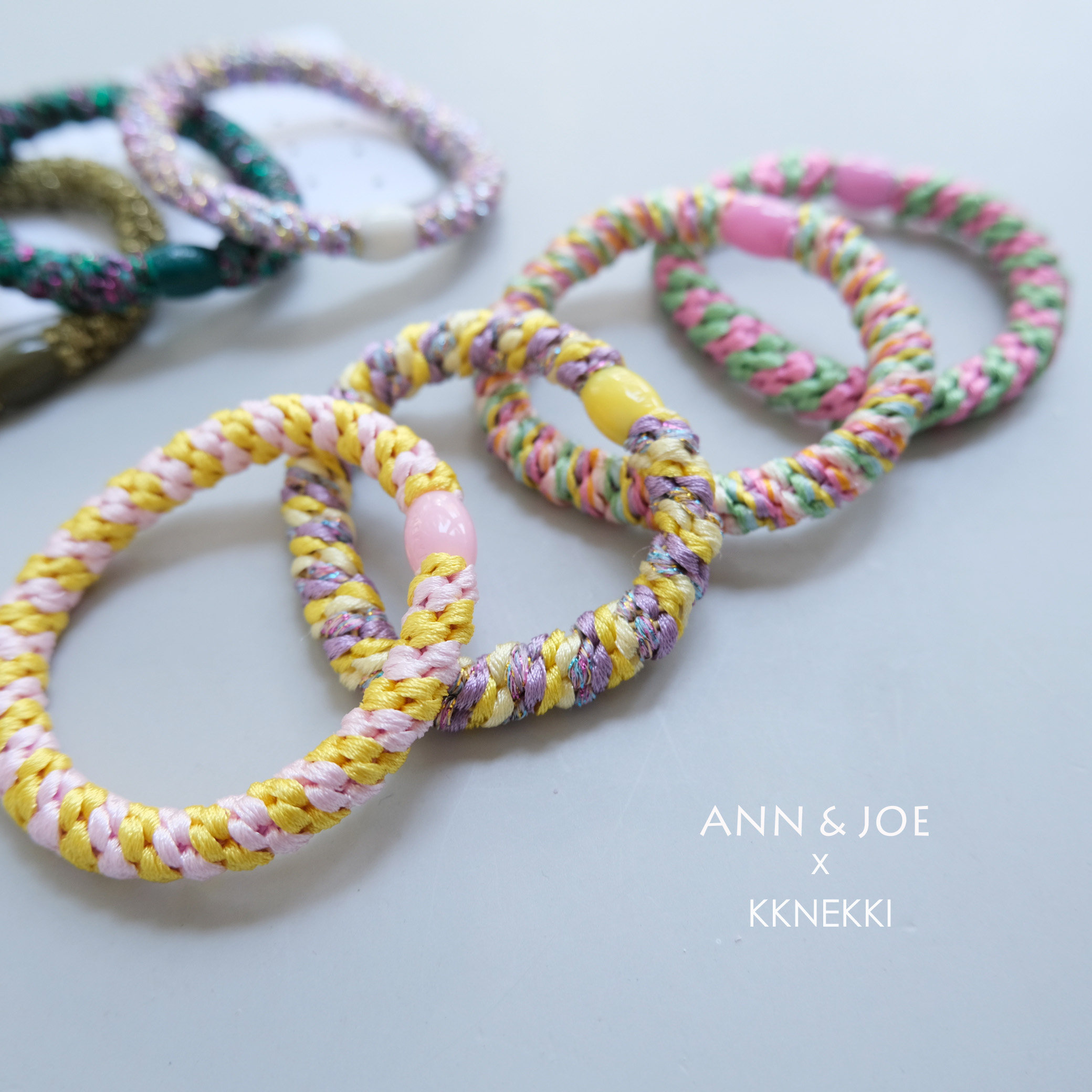 kknekki编织时尚风加粗皮筋发圈