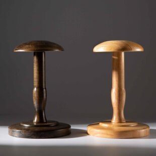 女装 店帽子木头展示架子橱窗陈列道具帽架假人头假发男女饰品帽托