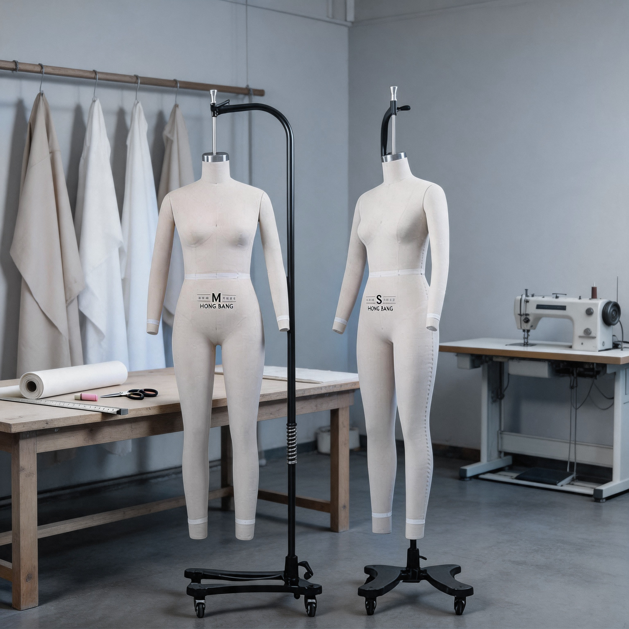 东南亚标准红邦立体裁剪人台女全身吊模服装模特道具板房打样制衣