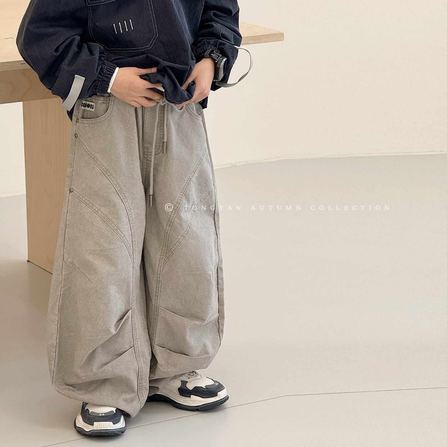 男童裤子秋装2025新款宽松儿童长裤帅气港风老爹裤中大童牛仔裤潮,童装/婴儿装/亲子装,裤子,淘宝优惠券,粉丝福利购,淘宝优惠卷