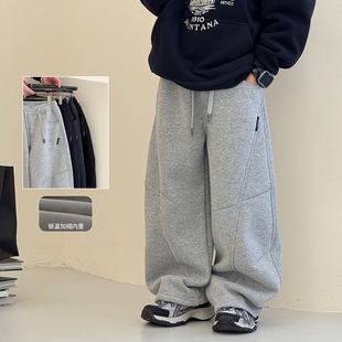 子2025冬装 保暖男童运动裤 新款 厚长裤 中大童一体绒棉裤 儿童加绒裤