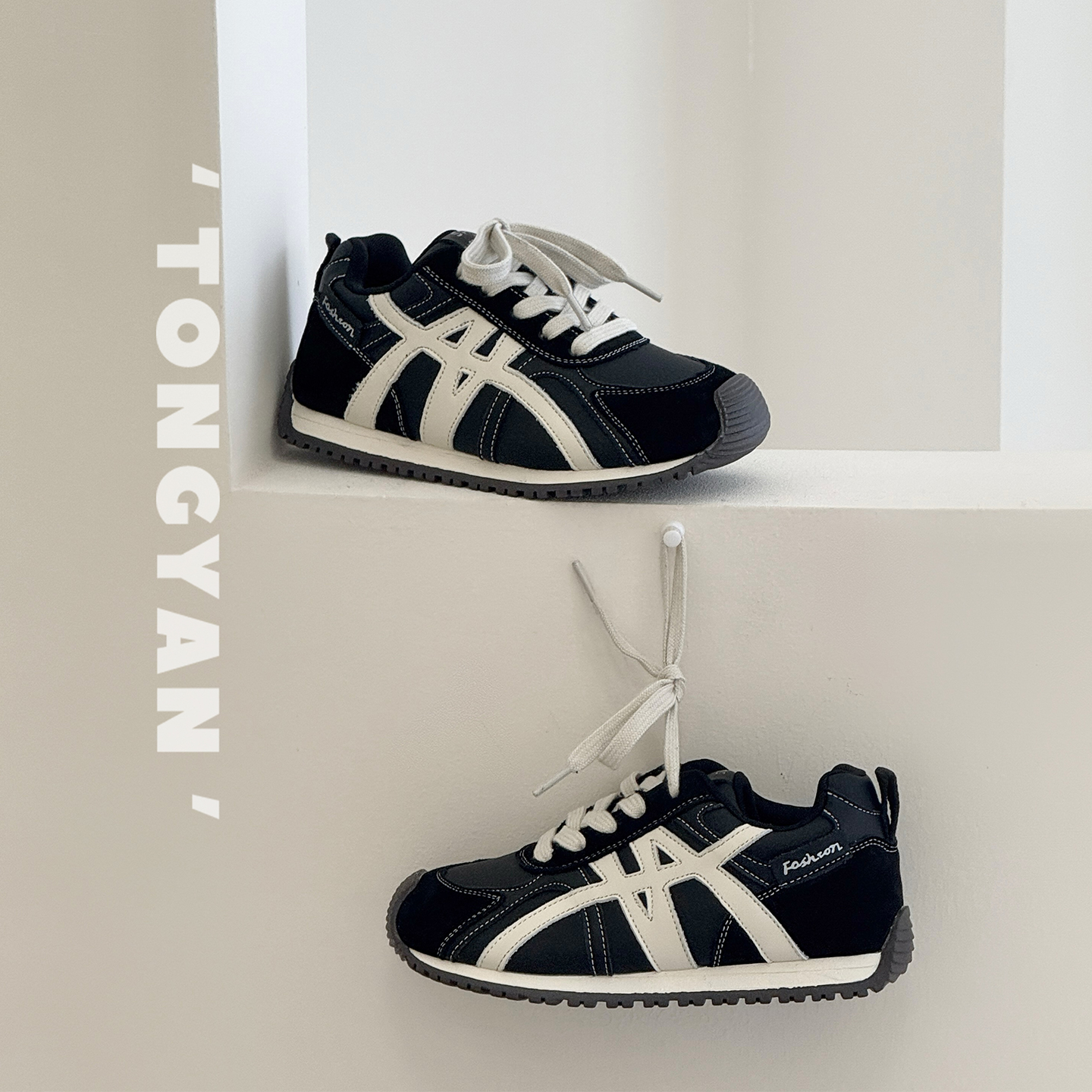 儿童阿甘鞋2025秋季新款男女童运动鞋皮面舒适跑步鞋软中大童童鞋