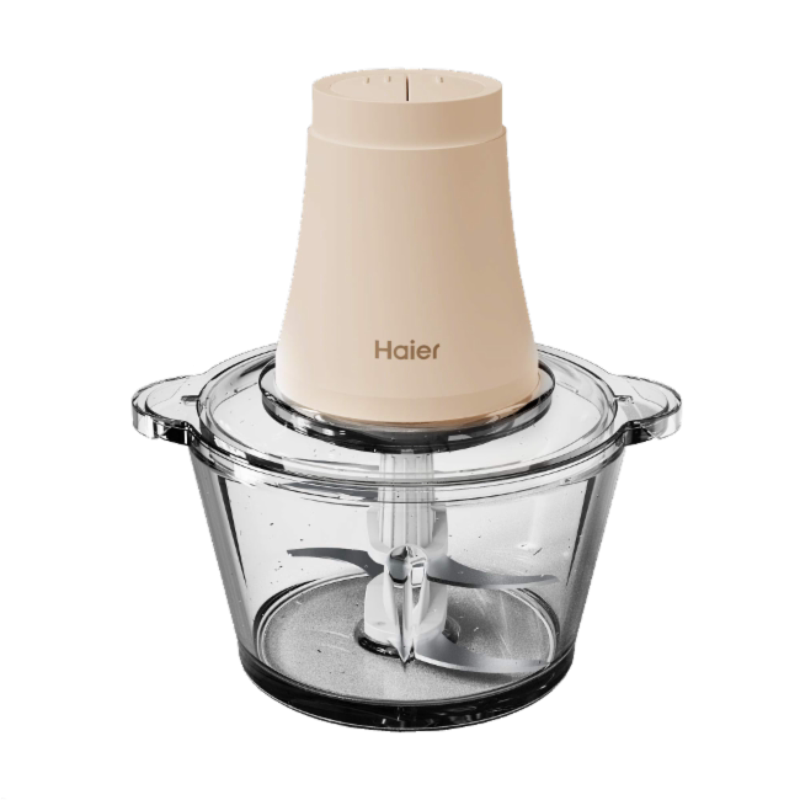 海尔绞肉机家用多功能电动料理机饺子绞馅机hjr-sk02lf 粉色