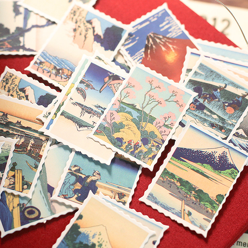 手帐贴纸 浮世绘映画 创意DIY学生文具 盒装贴纸 46张入|ruв категории электронный словарь/электрический бумажных книг/канцелярские принадлежности, бумажные книги, наклейка - от Buy2taobao.com для оказания профессиональной услуги покупки агента Taobao