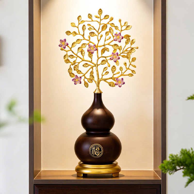 新中式百福纳财葫芦摆件客厅玄关电视柜装饰摆件高档乔迁送人礼品,家居饰品,桌面摆件,淘宝优惠券,粉丝福利购,淘宝优惠卷