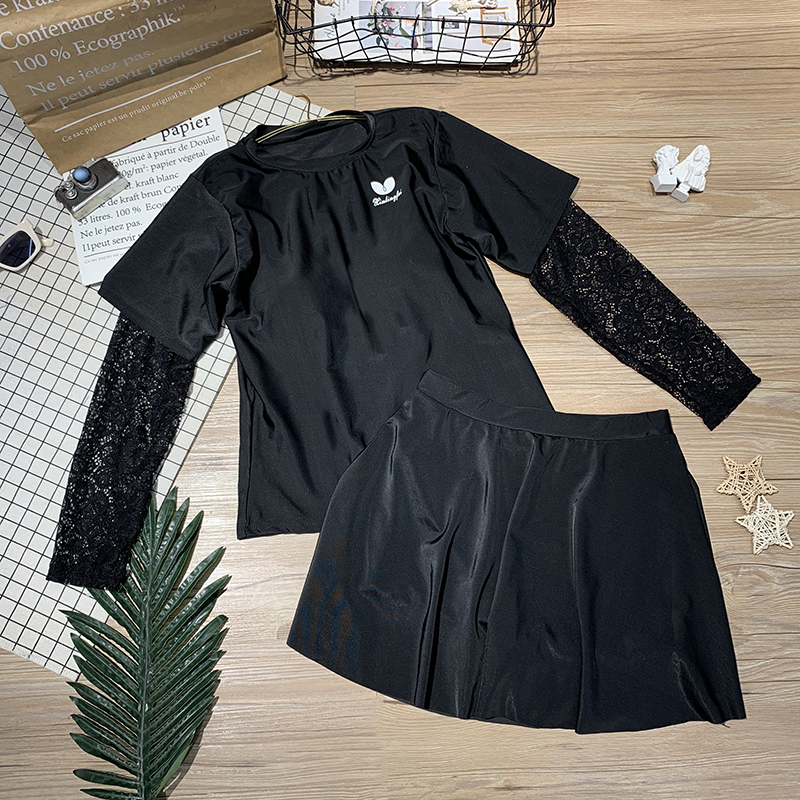 新款可爱防晒日系少女分体泳衣