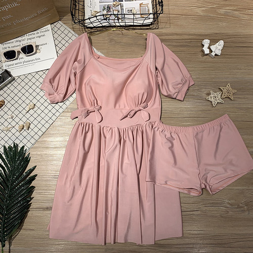 温泉分体保守遮肚显瘦韩国泳衣