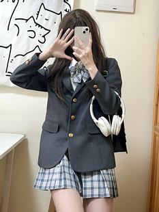 中牌制服馆 JK格裙原创校供JK制服百褶裙学院风TR面料半身裙 白芷