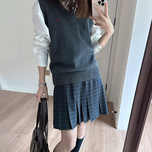 中牌制服馆 (雾屿)JK格裙原创JK校供百褶裙学院风TR面料百褶裙
