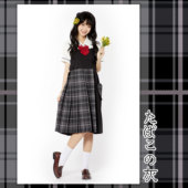 中牌制服馆烟灰系列单品长袖 同格中间服背带连衣裙日系jk制服 衬衫