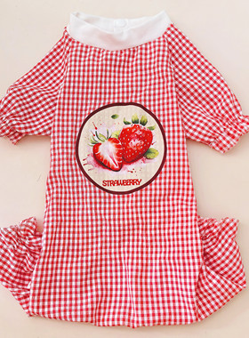 狗狗夏季薄款四脚衣服睡衣大型犬格子衣服拉布拉多金毛潮牌防晒