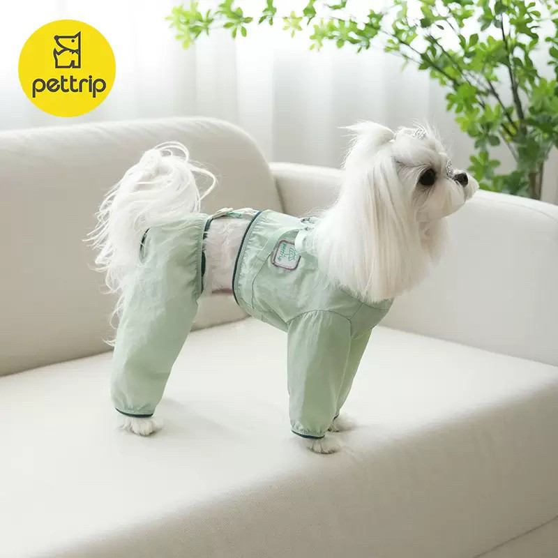 狗狗夏季四脚衣防脏衣小型犬宠物外出防脏裤防尘裤马尔济斯约克夏