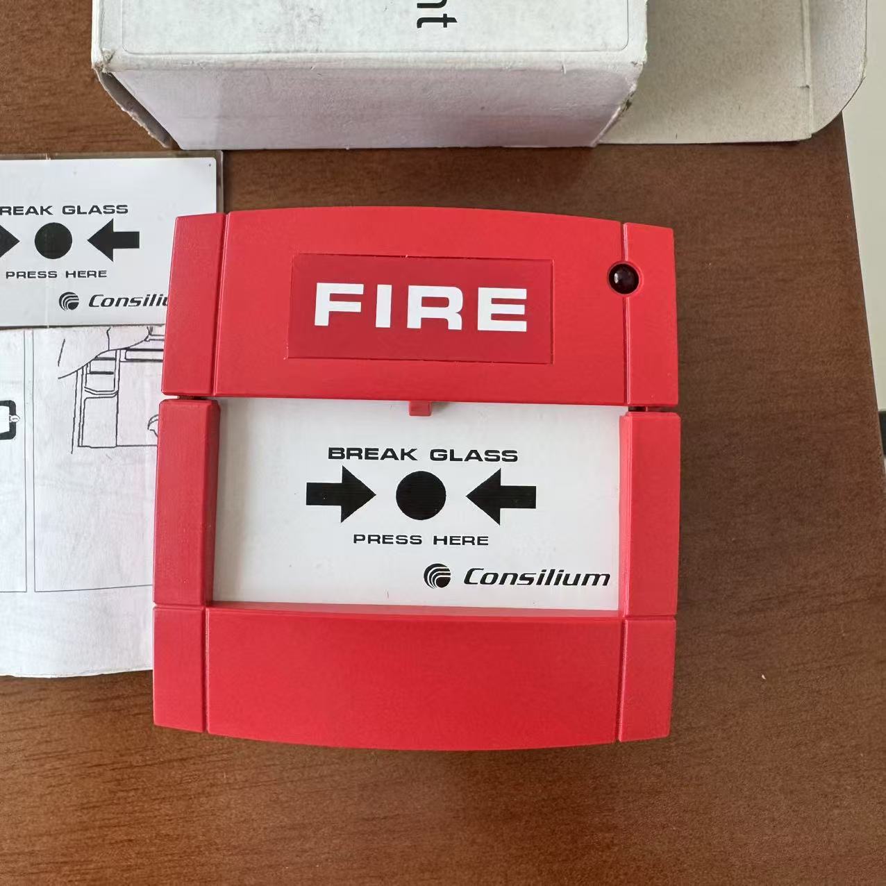 二手consilium康士廉5200030-01A MCP-A IP23火警按钮手动报警器