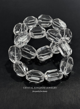 天然白水晶随型钻石切手串原创diy手链散珠单珠文玩男女生礼物