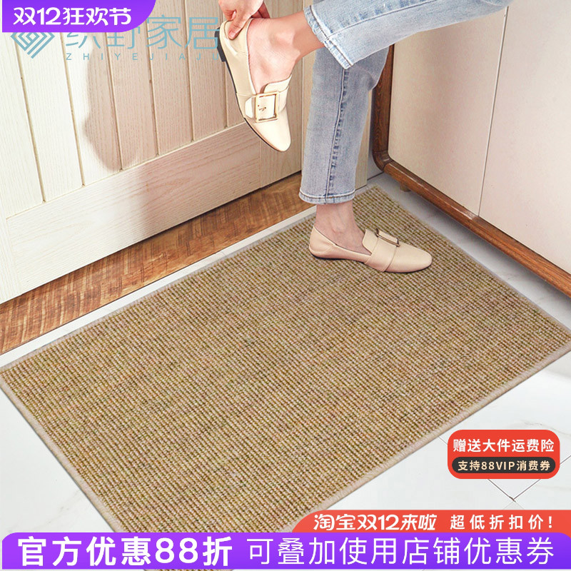 入户进门地垫玄关天然剑麻猫抓垫