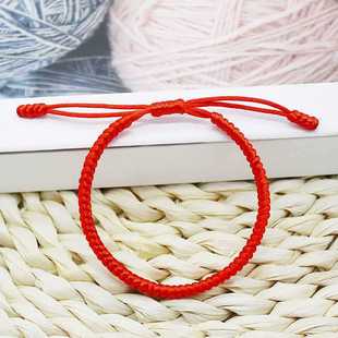 本命年红绳金刚结手链男女情侣闺蜜礼物可调节小众设计编织幸运手
