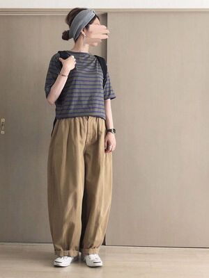 原单森系加厚纯棉布气球女款长裤