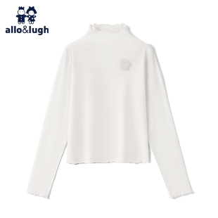 儿童2025新款 打底衫 春季 女童长袖 中小童中高领套头 装 阿路和如童装