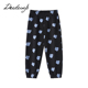 印花束脚松紧腰男女中大儿童长裤 休闲裤 子 2025春新款 deideiup童装