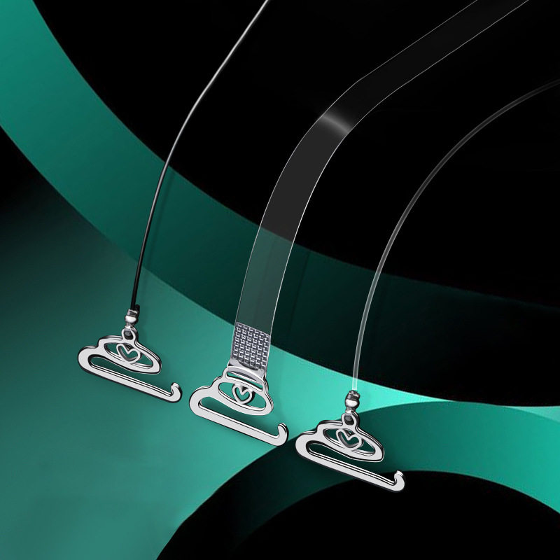 宽扣超细文胸带性感女夏季胸罩带挂钩防滑不过敏隐形透明肩带