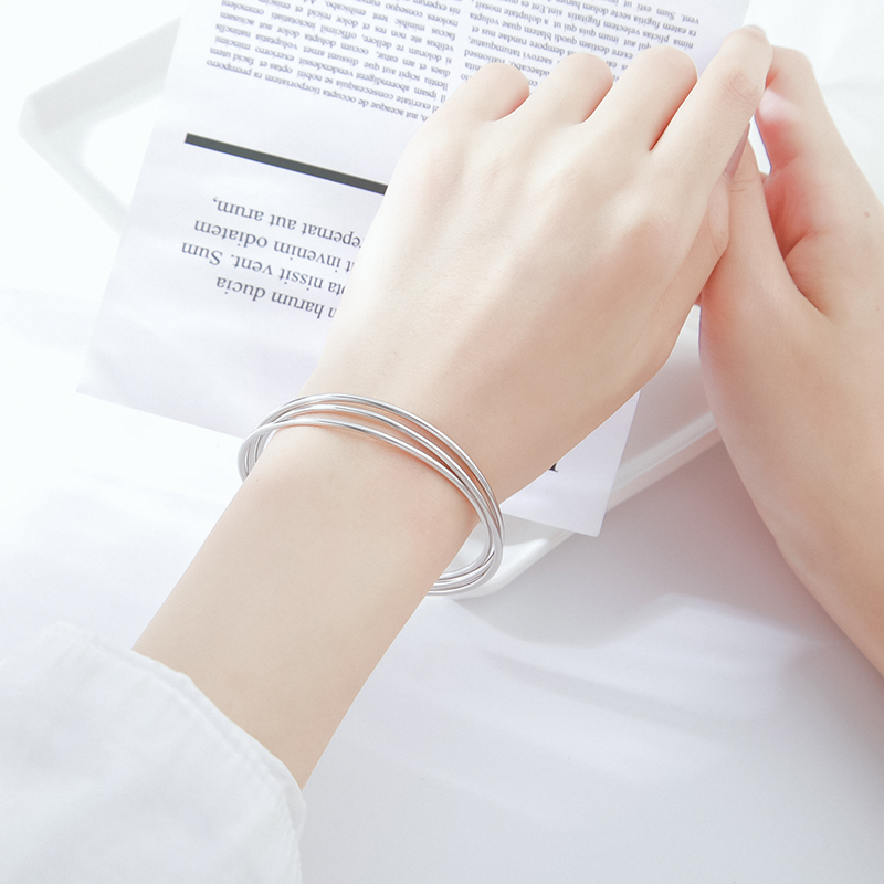 三生三世手镯女纯银韩版冷淡风简约个性小众手镯网红银手镯银镯子|ruв категории Украшения,ювелирные изделия, браслет - от Buy2taobao.com для оказания профессиональной услуги покупки агента Taobao