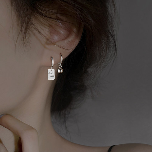 不对称耳扣耳钉夏季女小众设计感