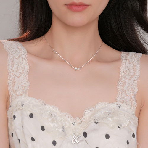 Z小姐999银珠珠项链女