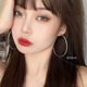 Z小姐925银针素圈大圈圈耳环2024新款 韩国气质网红耳圈耳饰女 爆款