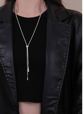 Z小姐 轻奢流苏水滴毛衣链女2025新款爆款小众设计高级感气质项链