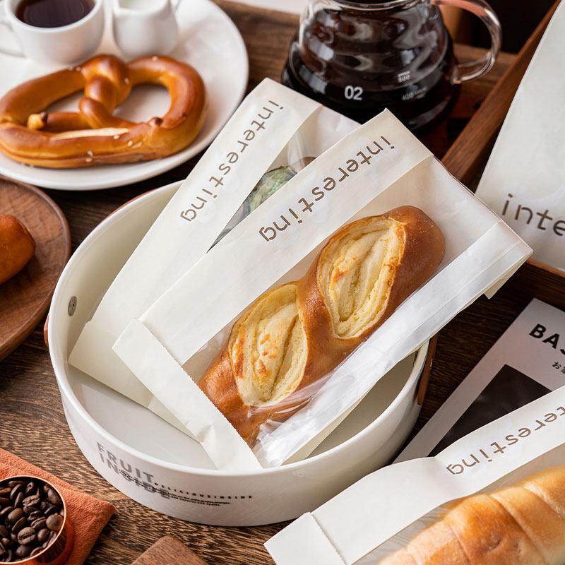 简约英文开窗纸袋毛毛虫包装