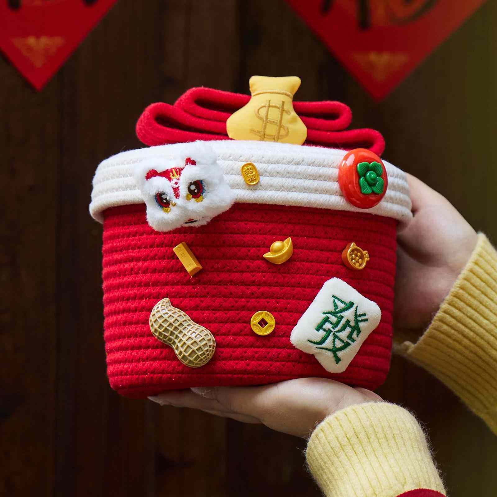 2026新年毛线钩织桶糖霜饼干盒子牛轧糖果雪花酥包装礼盒圣诞节,包装,圣诞礼品包装,淘宝优惠券,粉丝福利购,淘宝优惠卷