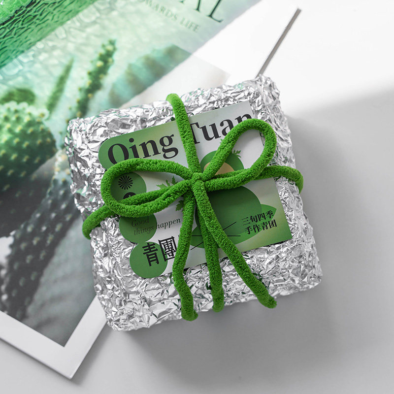 2026创意青团包装盒绿豆糕锡纸4粒木质蛋黄酥月饼雪媚娘盒打包盒