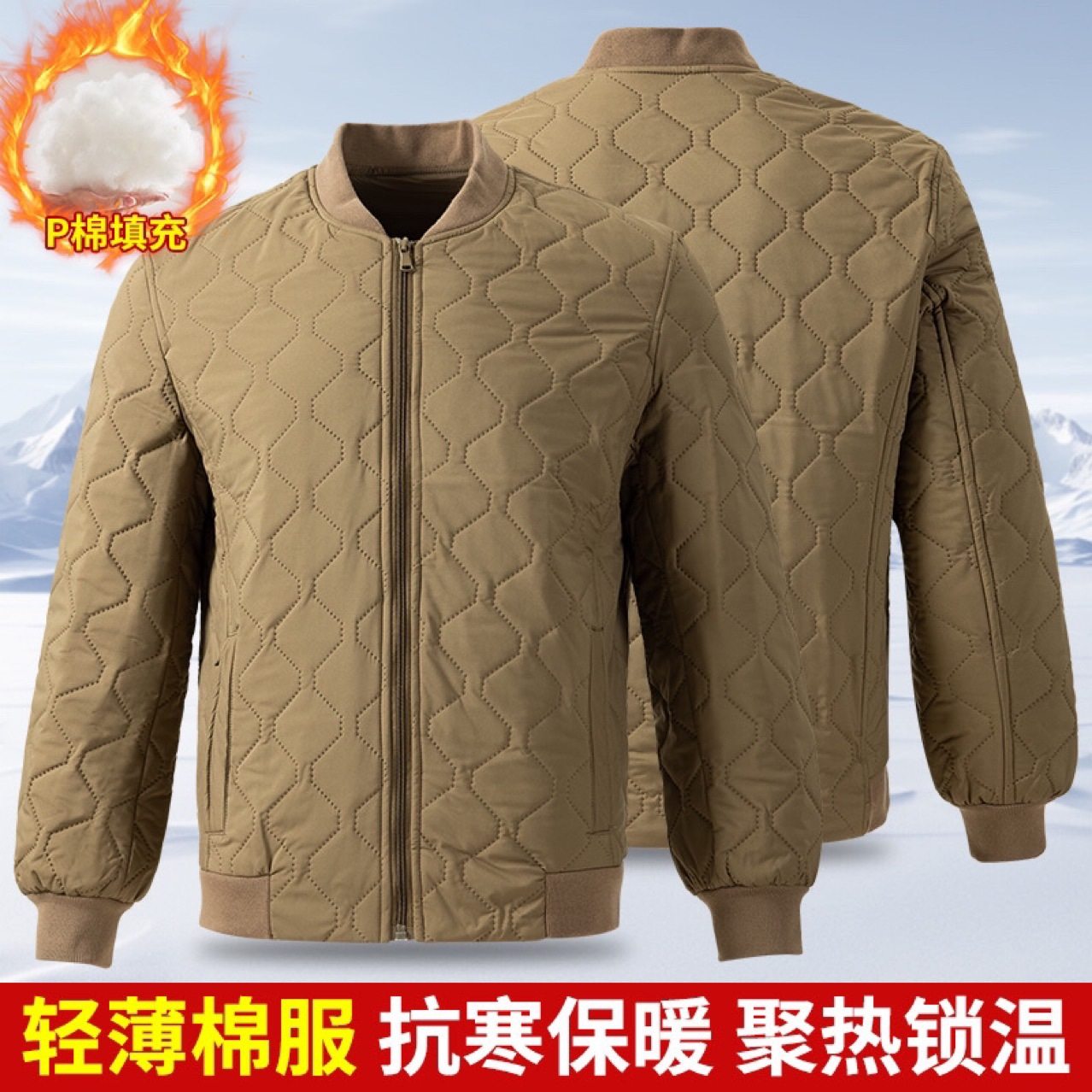 冬执勤服内胆改进款冬立领夹克棉服休闲外套棒球领新款