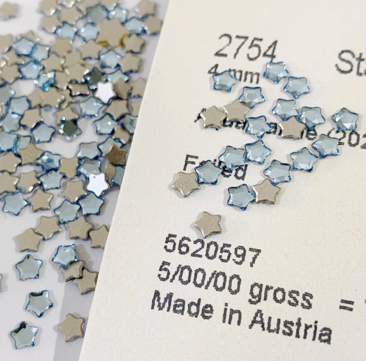 正品奥地利施家水晶2754平底胖星平底异型网红爆款百搭美甲饰品钻