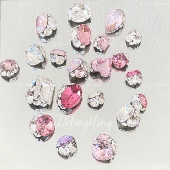 正品 接定制 施家水晶华子成品美甲钻球