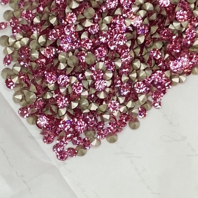 正品施家水晶华子尖底圆钻1088堆钻209玫红美甲饰品钻网红爆款DIY