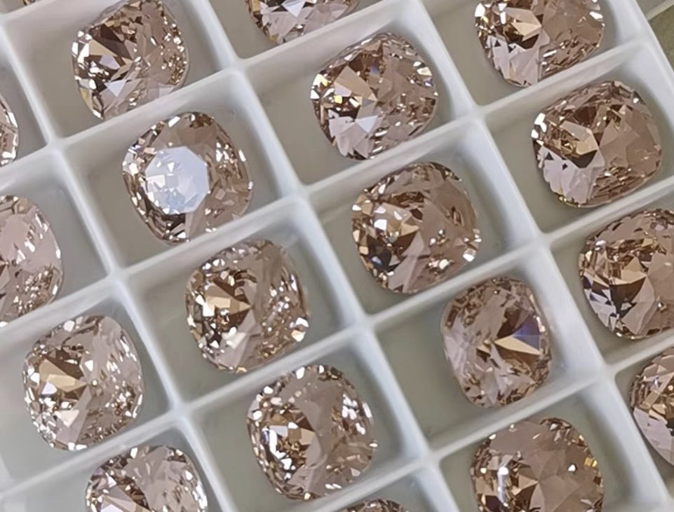 正品施家水晶华子4470尖底异形钻319古典玫瑰肥方美甲饰品