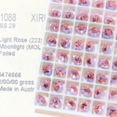 正品 施家水晶华子1088尖底圆钻223月光粉美甲饰品指甲装 饰耳钉diy