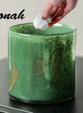 若纳Jona床头桌面垃圾桶高颜值个性创意茶几卧室家用迷你小桶纸篓